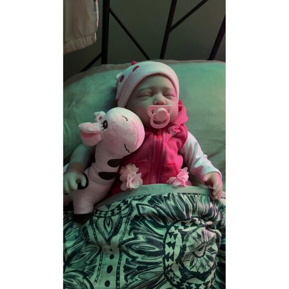 Charex Realistic Reborn Baby Doll - 22 Inch Lifelike Newborn Girl Toy With Real - Picture 9 of 15